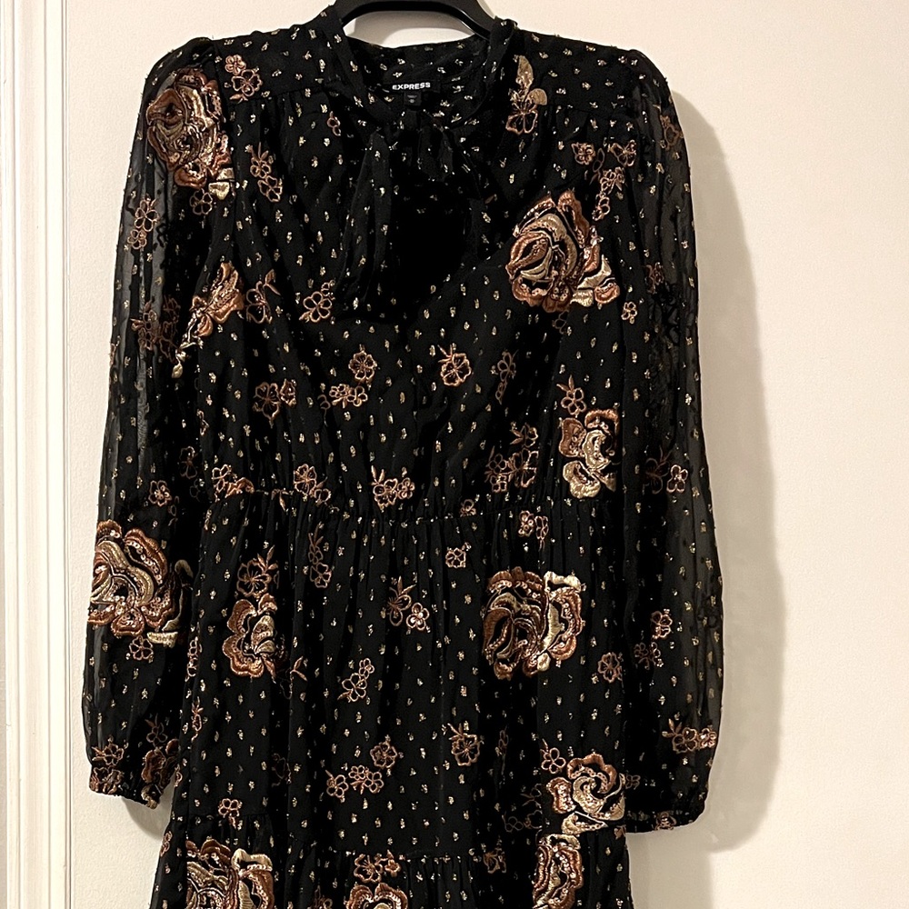 Sequins embroidered long Dress